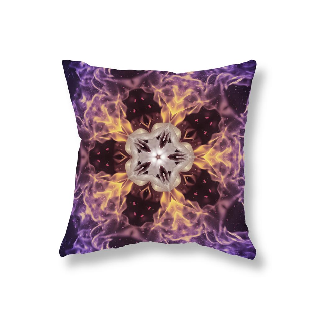 Psychedelic Mandala Geometric Print Throw Pillow Cover Sofa Decor Room Bedside Office Game Chair Cushion Cover Home Decor