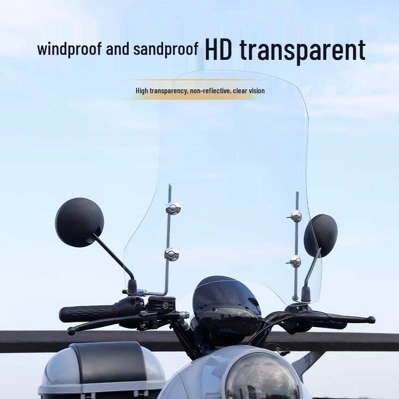 Kryt na čelní sklo s vysokým rozlišením, odolný proti dešti a větru, pro elektrická vozidla a motocykly