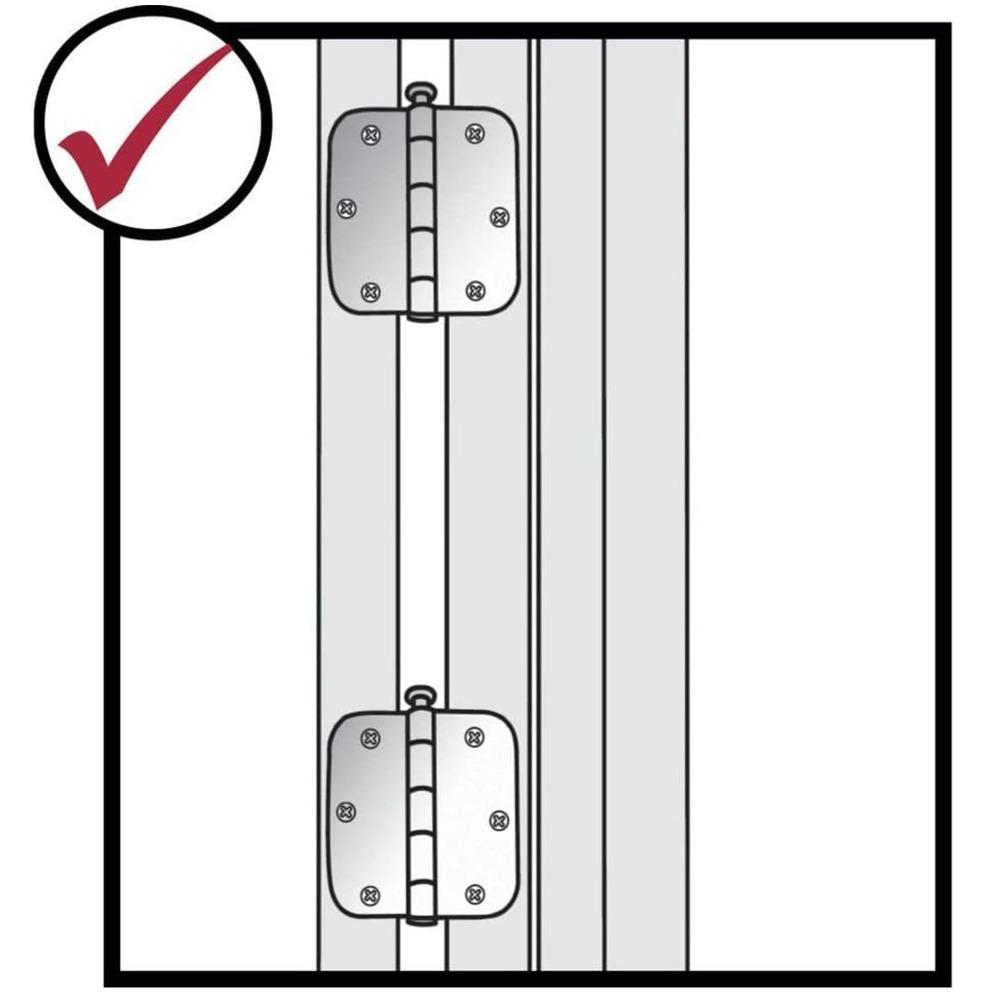 Aluminum Alloy Router Template Kit 1/4in Radius Mortise Jig Hinge Template  For Door Installation