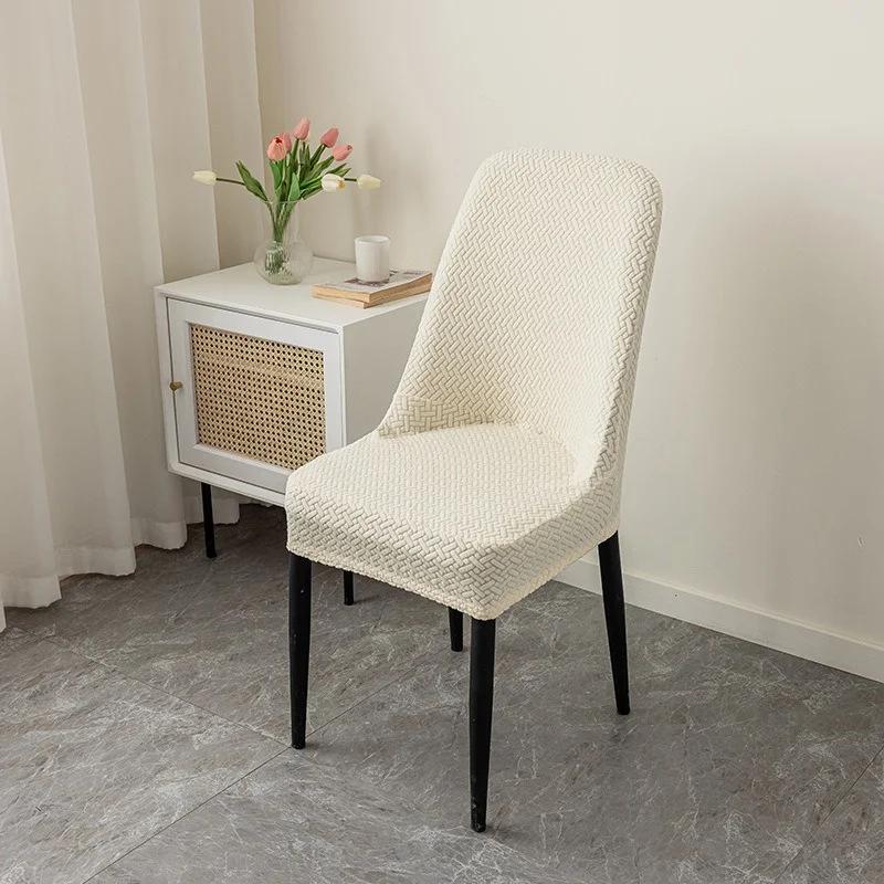 Nordic Chair Covers with Skirt Stretch Dining Chair Slipcover Anti-Slip Home Seat Slipcover for Party Banquet Wedding 1/2/4/6pcs