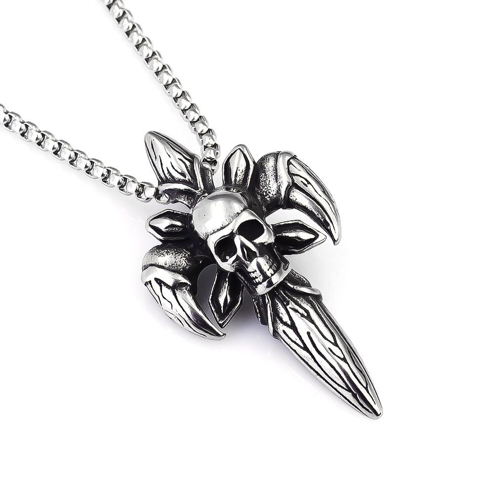 Náhrdelník s přívěskem ve tvaru zvířete - nerezový jelen pro Vánoce