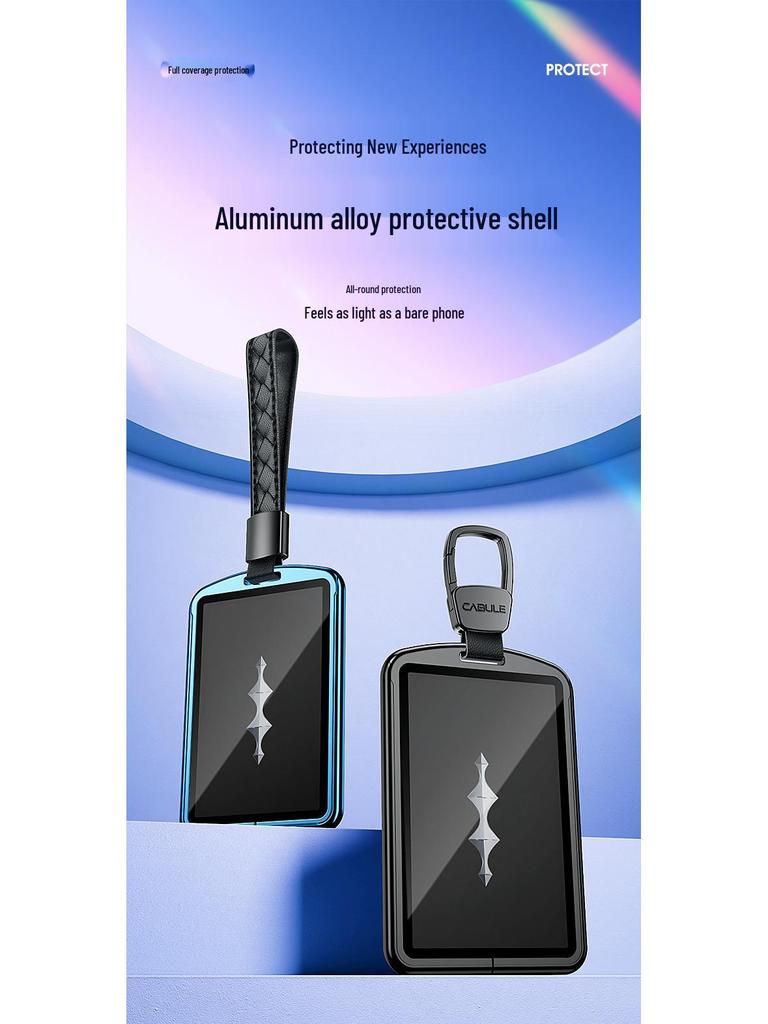 BYD Leopard 5 NFC Key Protective Shell – Aluminum Alloy Decorative Cover