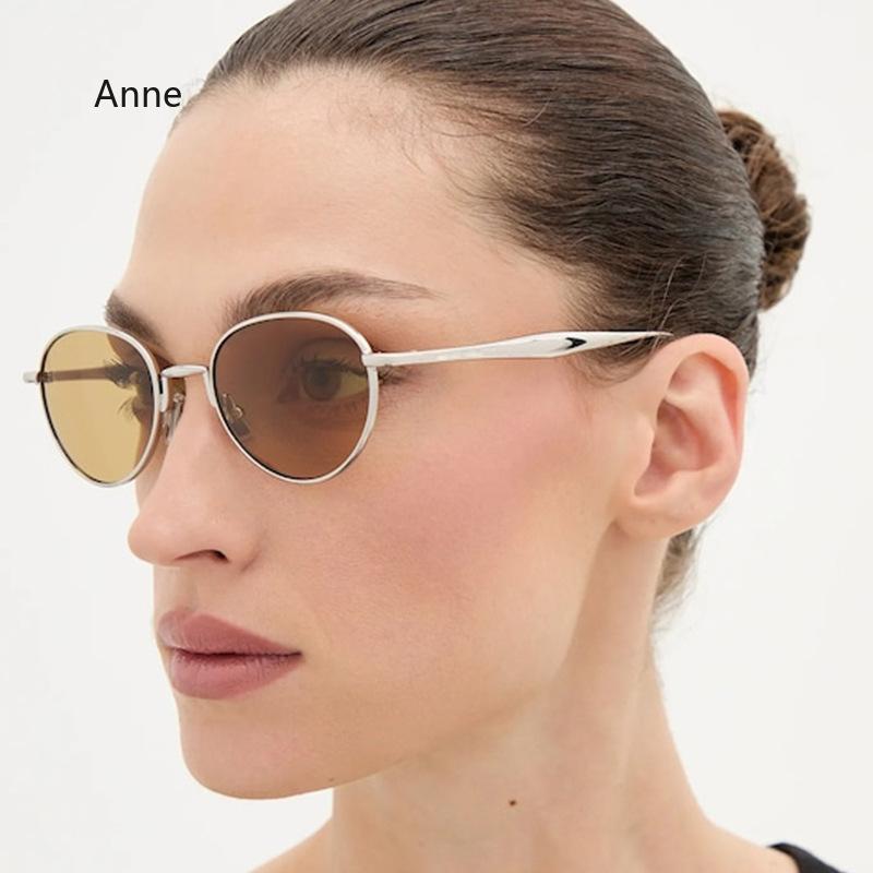 Retro Metal Oval Sunglasses Women Shades UV400 Fashion Punk Men Blue Sun Glasses Lentes De Sol Mujer