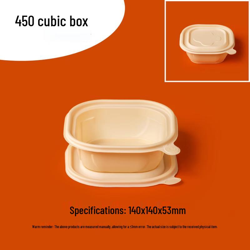 Disposable Biodegradable Corn Starch Lunch Box 50 Count