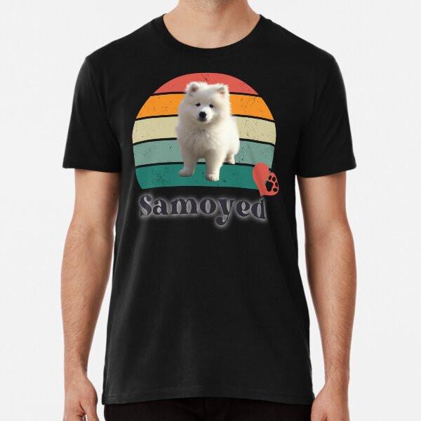

Samoyed retro sunset, perfect for anyone tha S to 5XL Made in the AU/USA T-Shirt 3XL