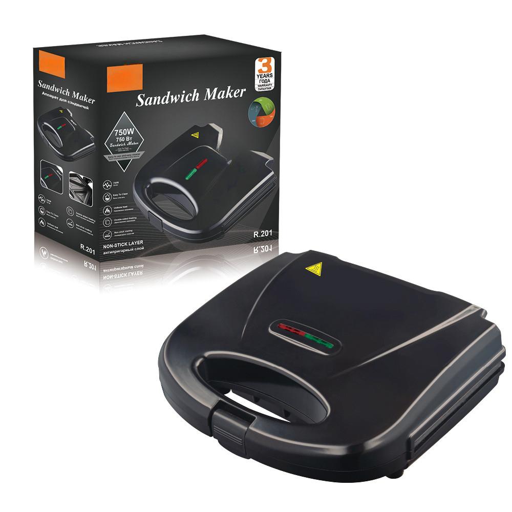 750W Household Double-sided Heating Sandwich Maker Multifunctional Toaster Small Portable Waffle Breakfast Machine