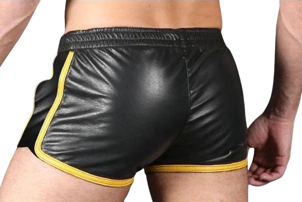 Sports Men Classic Black Biker Unique Handmade Leather Stylish Genuine Boxer Lambskin
