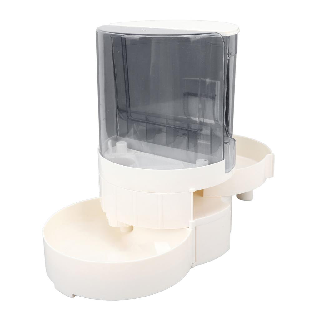 Automatic Cat Dog Feeder Double Layer Dry Wet Separate Rotating Storage Pet Water Dispenser for