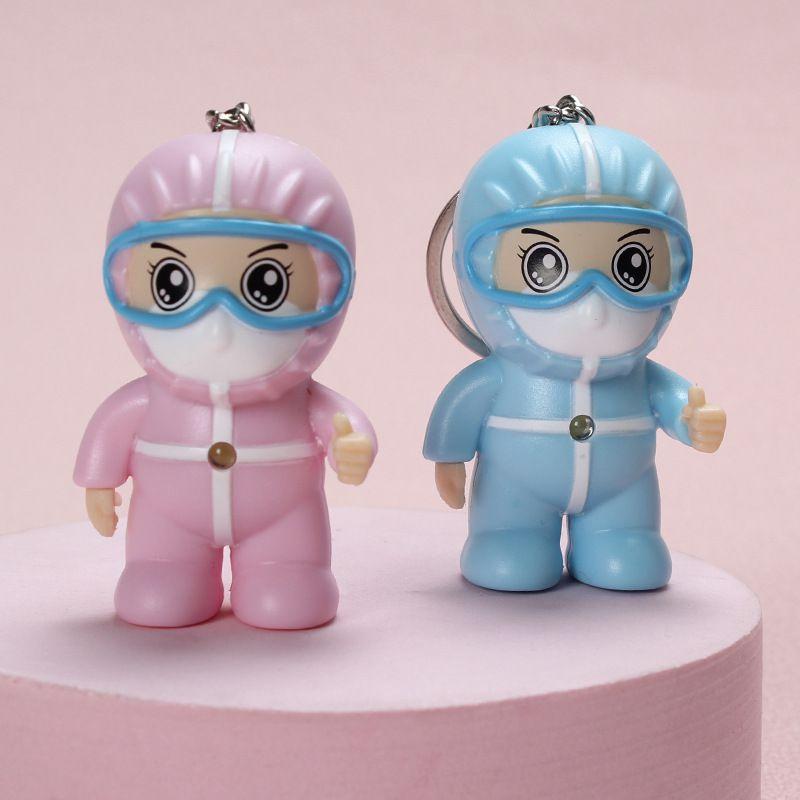 Luminous Souvenir Keychain With Bravery And Kindness Of Medical Staff