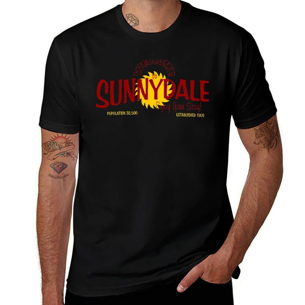 Buffy Willkommen in Sunnydale T-Shirt Mann T-Shirts für Männer Herren T-Shirt Baumwolle 100 T-Shirt