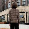 2025 Spring/Fall Women's Plaid Jacket - Casual Fashion for Middle-Aged & Elderly