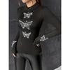 Spring And Autumn New Women'S Versatile Long Sleeve Daily Business Commuter Elegant Comfort Sexy Bottom Shirt Top