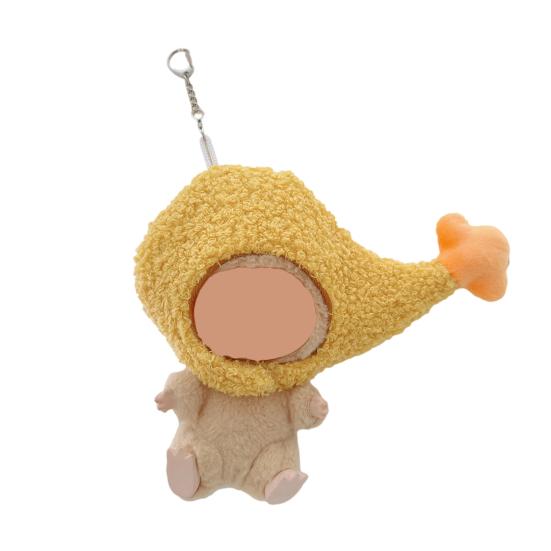 17cm Doll Accessories Burger Shape Head Cover for La Bubu(NO Doll) Fried Chicken Legs Shape Headgear Stylish Doll Outfit Gifts