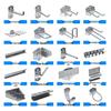 Square Hole Metal Pegboard Tool Rack with Hooks for Screwdrivers
