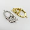 Yansheng S925 Sterling Silver Universal Clasp DIY Pearl Chain Necklace/Bracelet Connector Oval Buckle Accessory