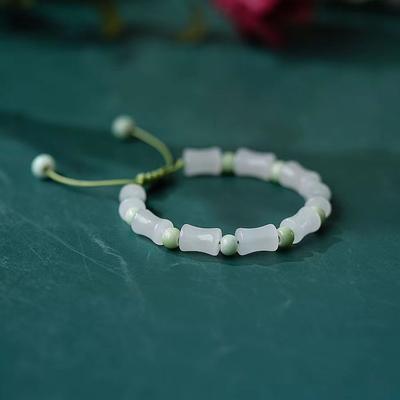 Bambus-Uferarmband Damen Weben Handseil Glücksarmband Sende Freund Galoppierendes Verstellarmband