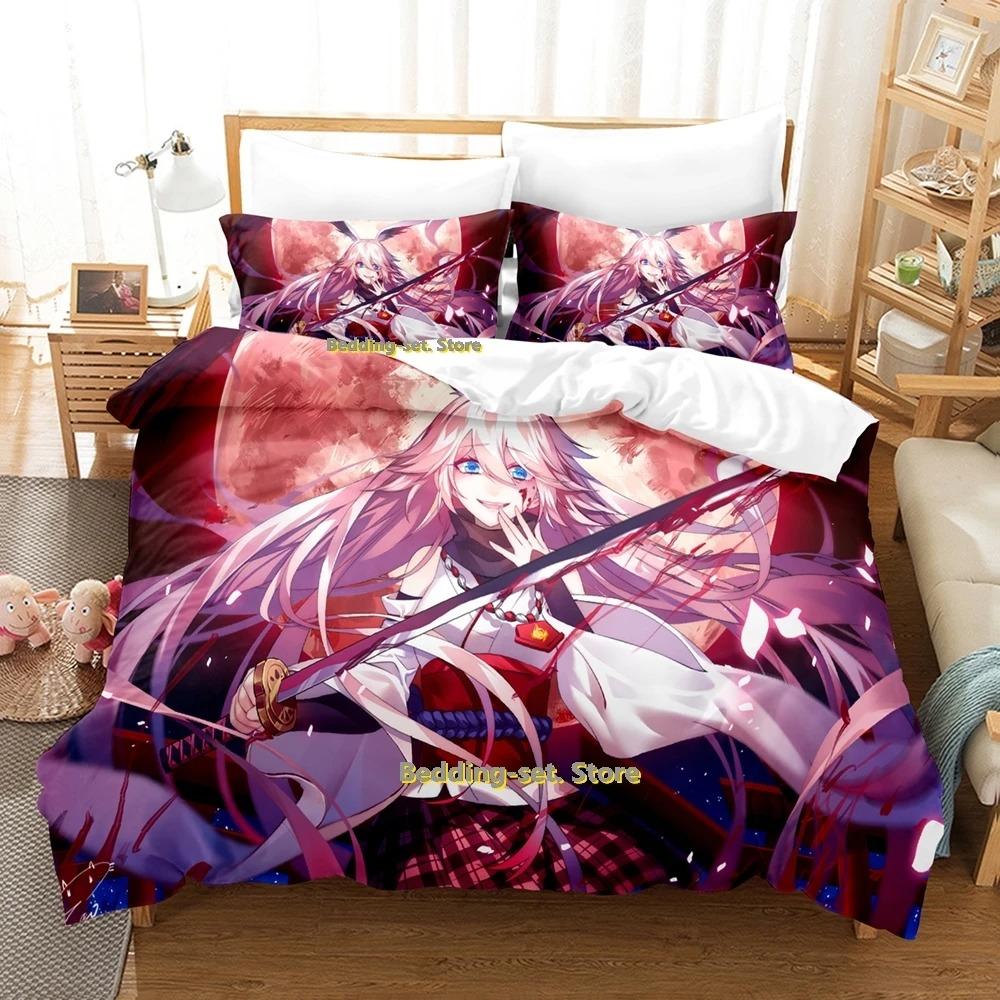 SkinFriendly Cozy Single Twin Full Queen King Benghuai Xueyuan Size Bed Adult Kid Bedroom Duvetcover Sets 3D Anime Quilt