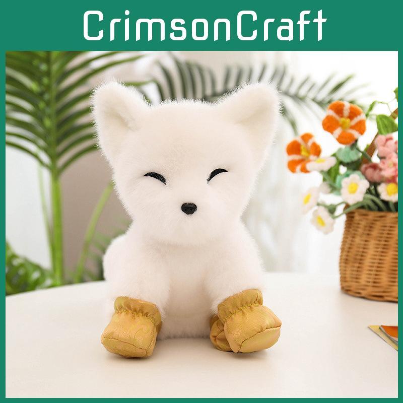 Fox White Snow Plush Toy Cartoon Stuffed Doll Cartoon Room Decoration Kids Gift