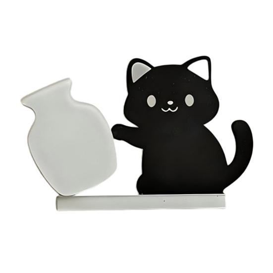 

1/2Pcs Cat Whiskers Holder Refrigerator Magnet Cat Hair Miniature Vase Collector Container Pet Memorial Keepsake Decoration D