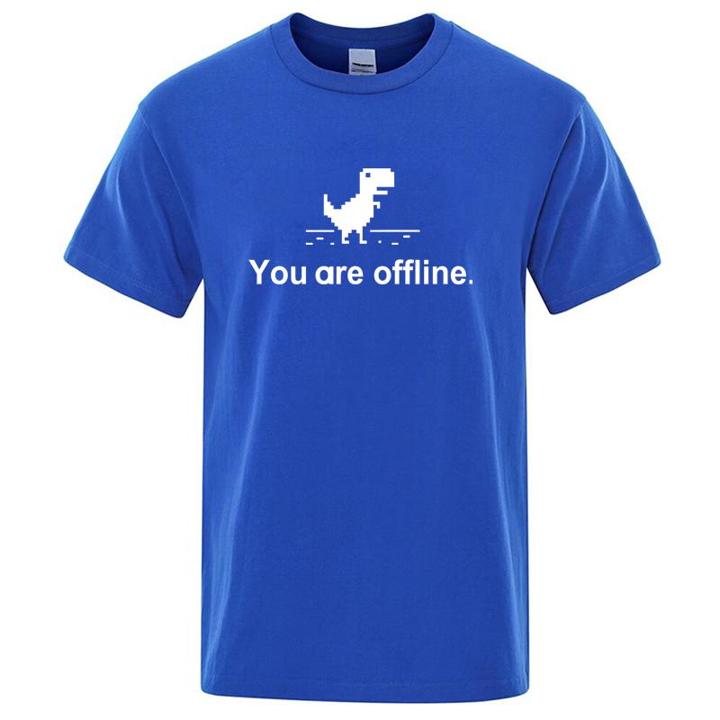 

Summer Men s Cotton Dinosaur Print T Shirt Loose Funny O-neck Men T-shirt Short Sleeve T-shirt Male Tee Shirts 5XL різнокольоровий