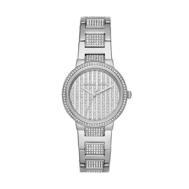 

Женские часы Michael Kors Sofie с кристаллами, серебристый тон, нержавеющая сталь, MK3984 белый