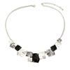 Simple Square Geometric Necklace Alloy Jewelry Accessory Women Fashion Necklace Alloy Texture for Women Everyday Wear