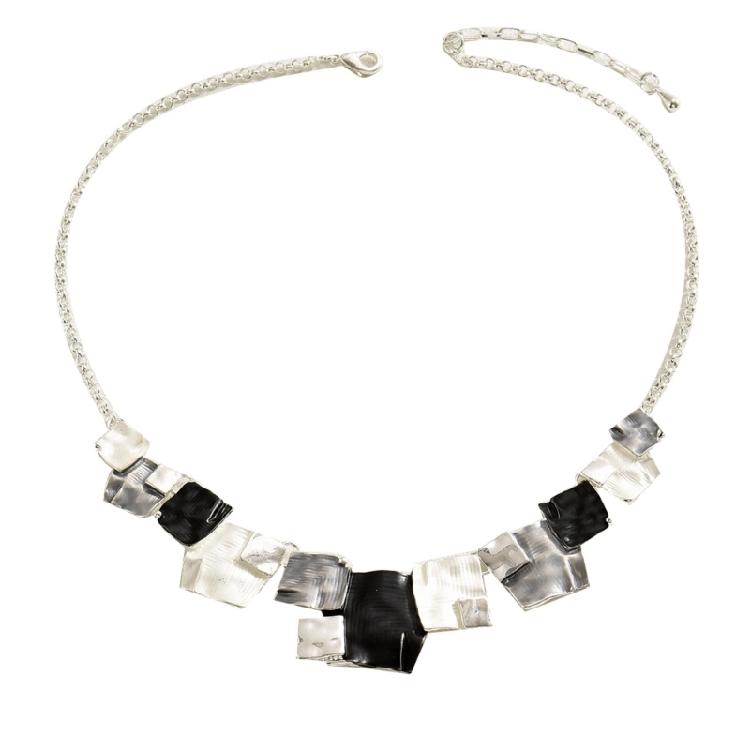 Simple Square Geometric Necklace Alloy Jewelry Accessory Women Fashion Necklace Alloy Texture for Women Everyday Wear 1