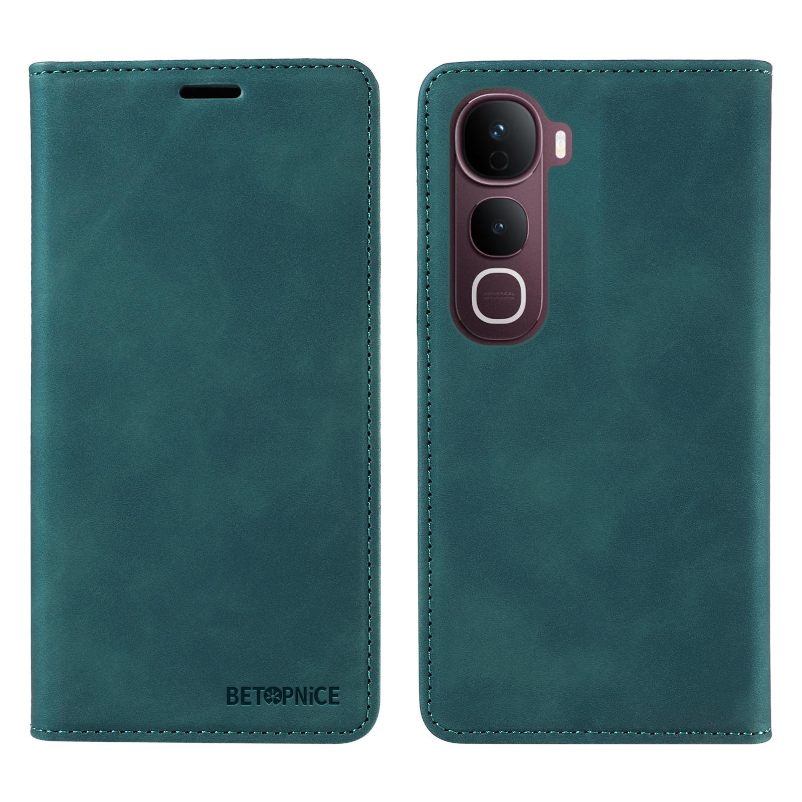 For vivo Y400 Pro 5G/vivo V40e 5G Case BETOPNICE Magnetic Closure RFID Blocking Wallet Stand Leather Phone Cover E
