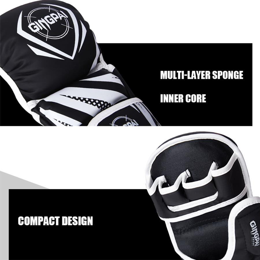 Professional MMA Half Finger Boxing Gloves Thickened Sanda Free Fighting Training Gloves for Mixed Martial Arts