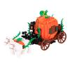 Halloween Scene Building Blocks MOC Cemetery Tombstone Mouse Pumpkin Car Vampire Throne Fireplace Bat Light Candle Toy Gift A040
