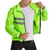 Windproof Cycling Jacket With Hood Breathable Reflective Long Sleeve Outerwear Mountain Road Bike Riding Use