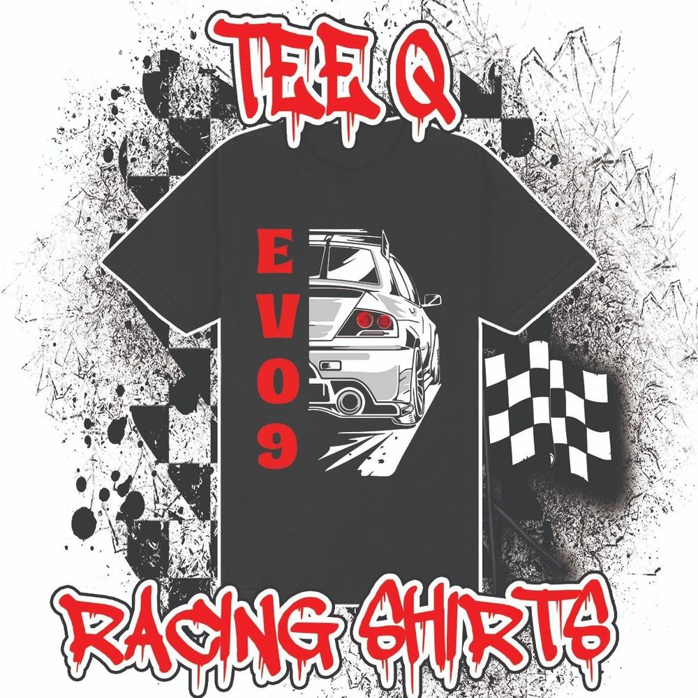 Mitsubishi Lancer Evo9 ~ Premium Black Gildan Cotton Tee Unisex T-Shirt S