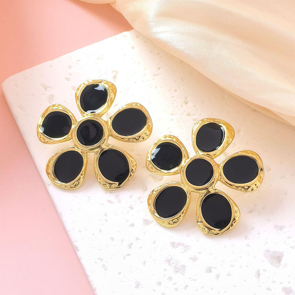 Colorful Temperament Earrings: European & American Style Studs
