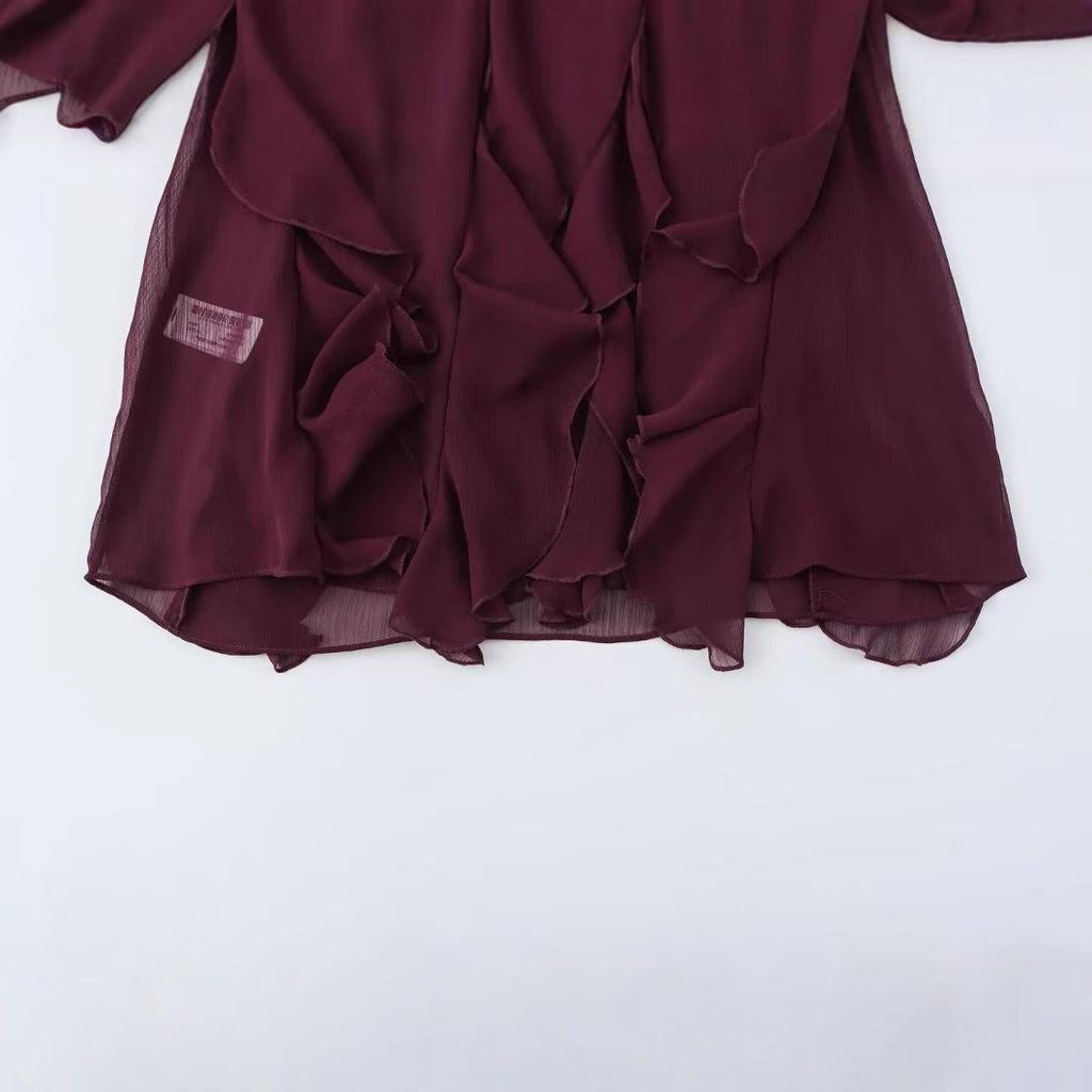 Women's Spring/Summer Elegant V-Neck Long Sleeve Layered Shirt