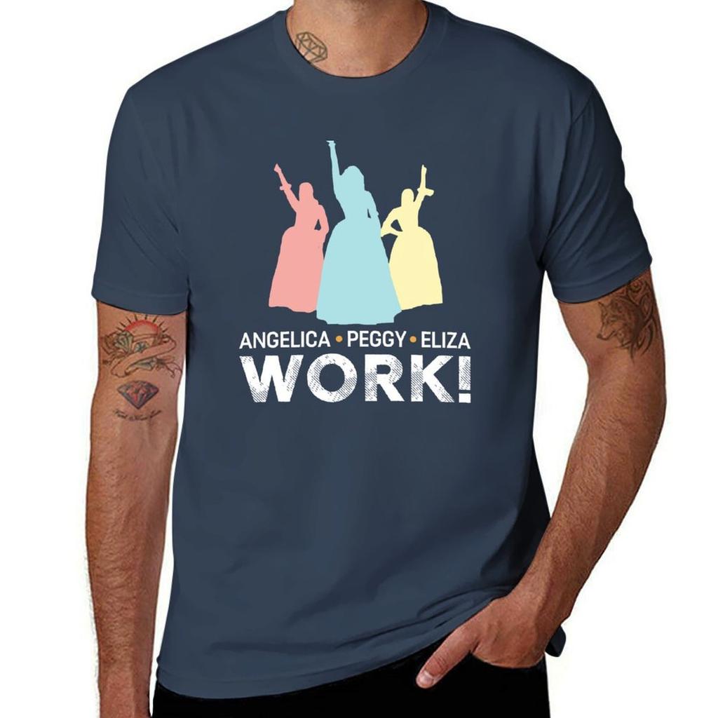Eliza and Peggy Work Schuyler Sisters TShirt Durable Work Wear TShirt