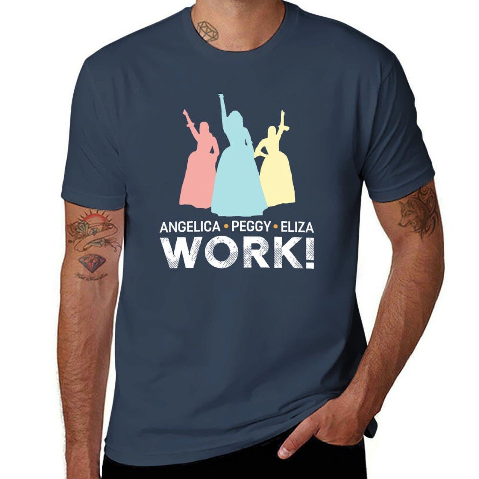 Eliza and Peggy Work Schuyler Sisters TShirt Durable Work Wear TShirt S