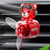 Cartoon Bear Pilot Car Fresheners Vent Clip Automotive Air Outlet Propeller Car Diffuser Outlet Fan Fragrance Fresheners