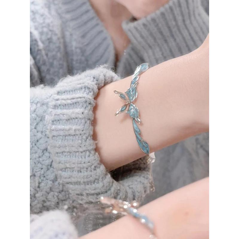 Super dream blue butterfly bracelet women's exquisite fashion bracelet new temperament versatile hand jewelry