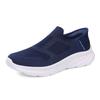 Men's Hands Free Slip-on Loafers Comfortable Walking Shoes Breathable Knit Casual Sneakers