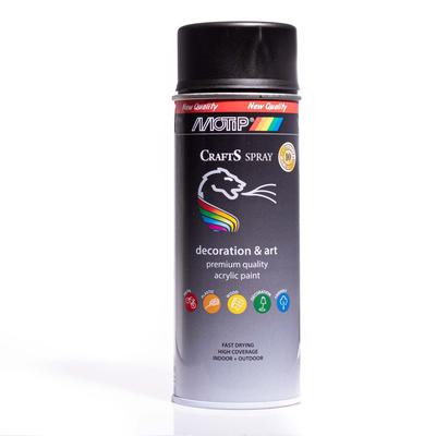 Acrylic Spray Paint Palette Ral 9005 Matt Black 400ml Crafts