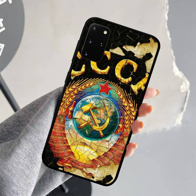 Vintage USSR CCCP Phone Case for Samsung S21 S10 Lite S20 Ultra S9 S8 Plus S7 S6 edge S5 cover