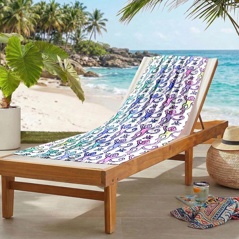 Monkey Fashion Beach Towel: Ideal for Summer Adventures Soft, absorbent and quick drying suitable for swimming and bathing