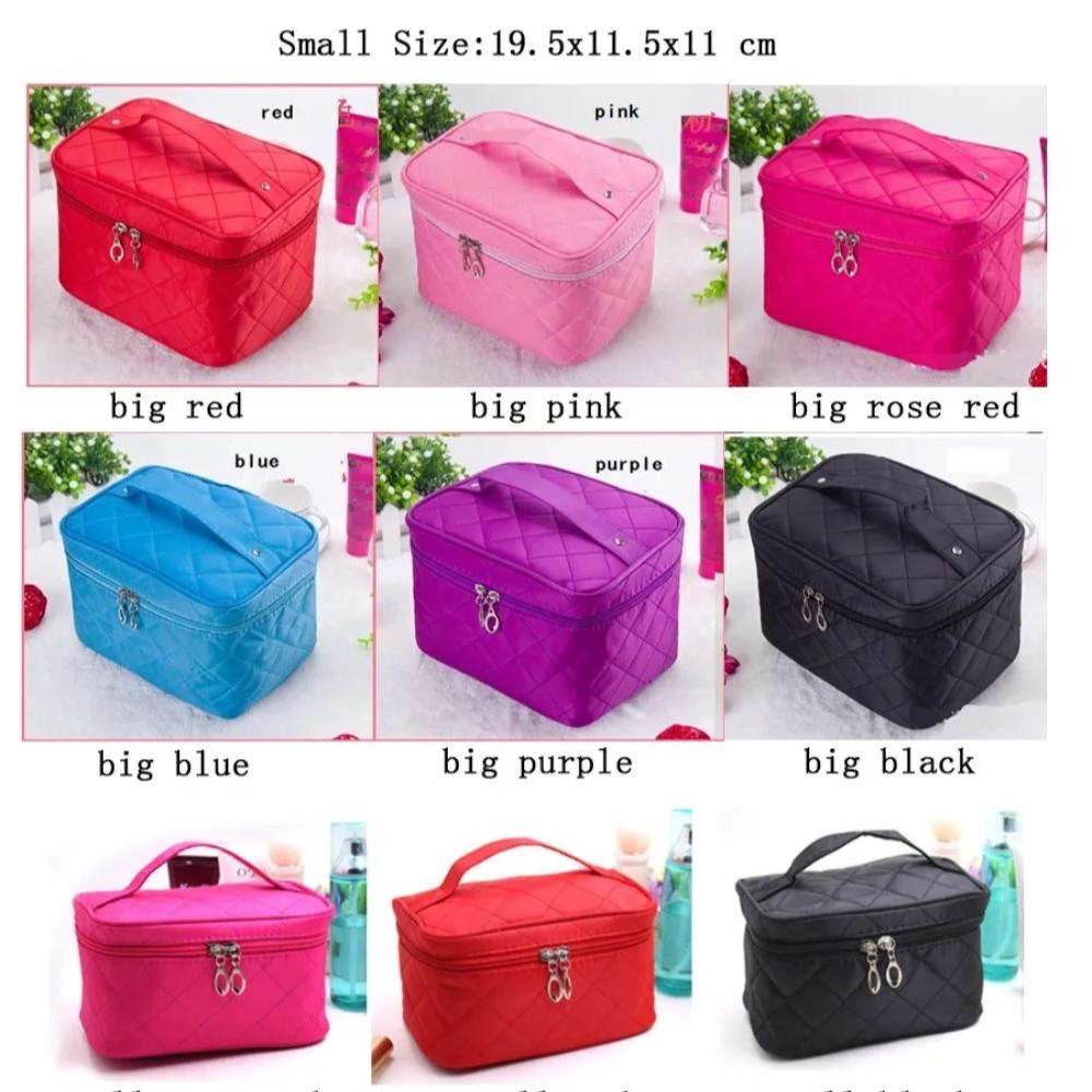 Women's Makeup Bag, Quilted Professional Makeup Bag, Large-Capacity Women's Organizer Tote, Travel Toiletry and Makeup Bag