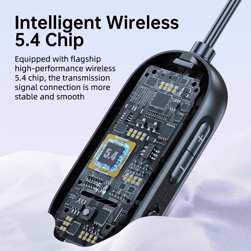 2 In 1 Bluetooth 5.4 Audio Transmitter Receiver 3.5MM AUX Hifi Stereo Audio Wireless Adapter with Mic for Car Airplane TV PC Headphone
