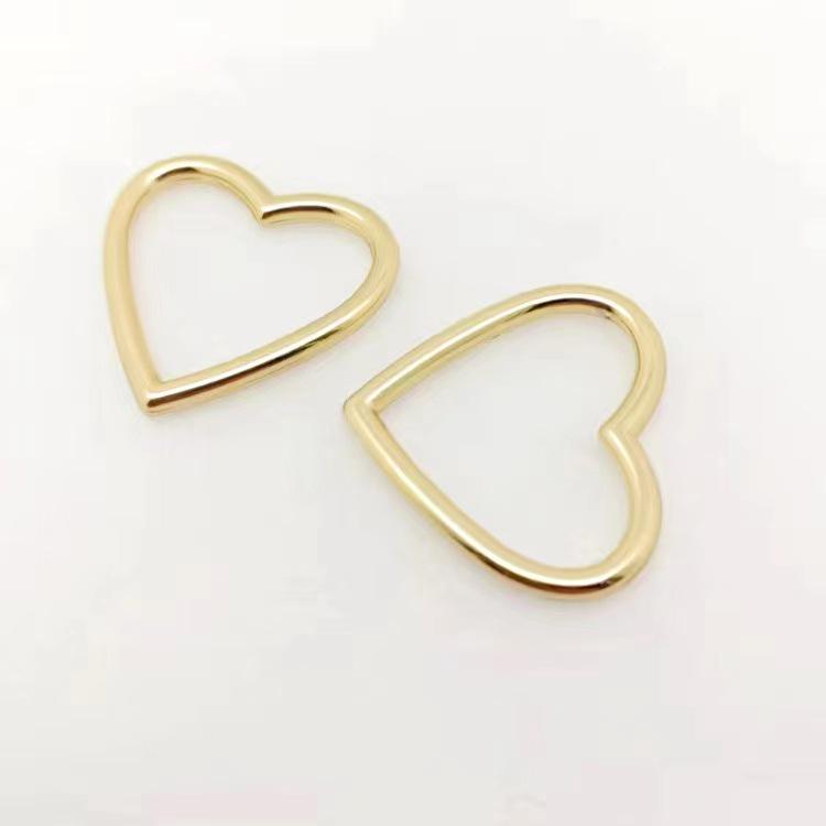 Alloy Heart-Shaped Belt Buckle for Women