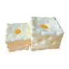 Brinquedo antiestresse em formato de bola de queijo, brinquedo sensorial em formato de cubo de queijo, brinquedo antiestresse para as mãos.