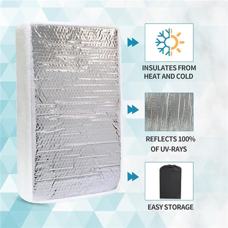 Heat Insulation Cover 14x14x2.8inch Universally Campers Skylight Cover with Reflective Surfaces,Skylight Shade