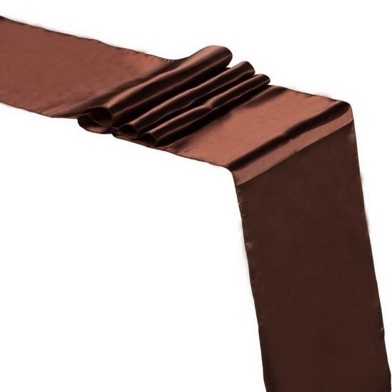 Table Runner Long Rectangle Smooth Fabric Machine Washable Solid Color Party Table Runner Wedding Banquet Supplies