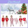 European And American Printed Christmas Home Clothing Suit For Parents And Children