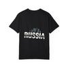 White T Shirt Russia Landmark Print Casual Wear for Men and Women Travel Fashion Streetwear